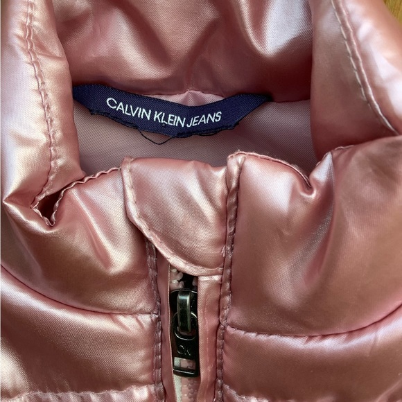 Calvin Klein 18M Childs Pink Puffer Vest w Zipper - Picture 7 of 10